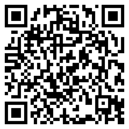 L’image représente un code QR composé de modules noirs disposés sur une grille carrée blanche