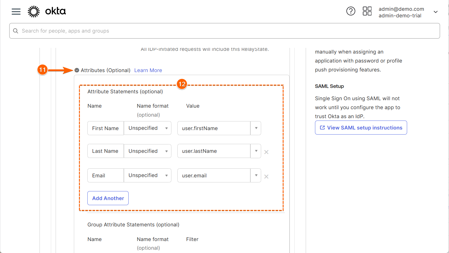 Attributes settings in the Jotform Application