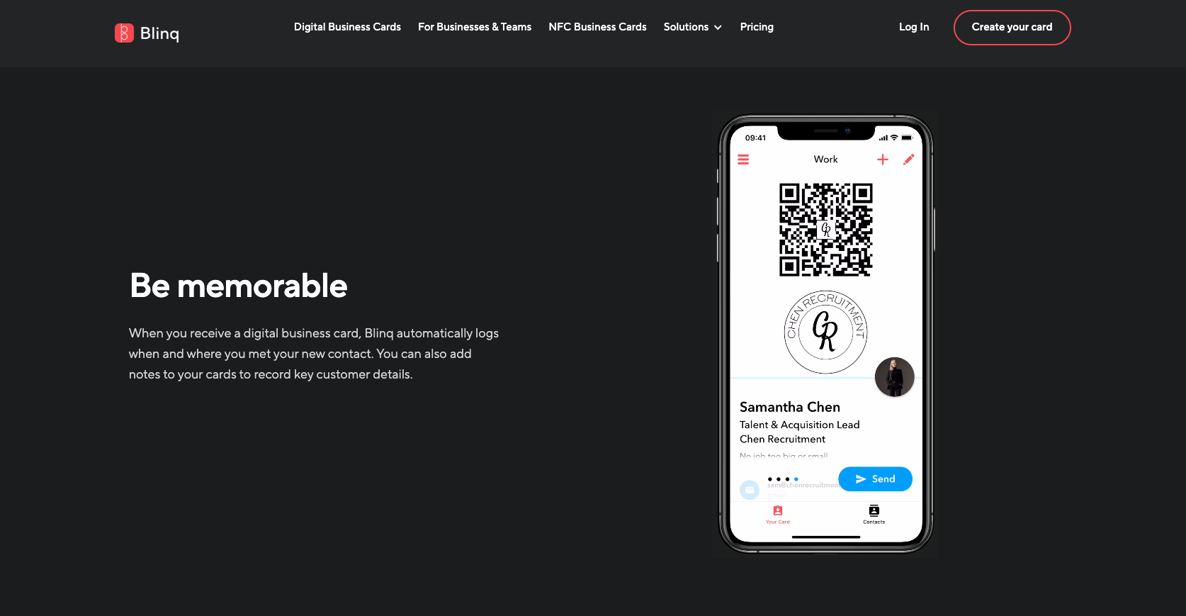 Blinq Landing Page