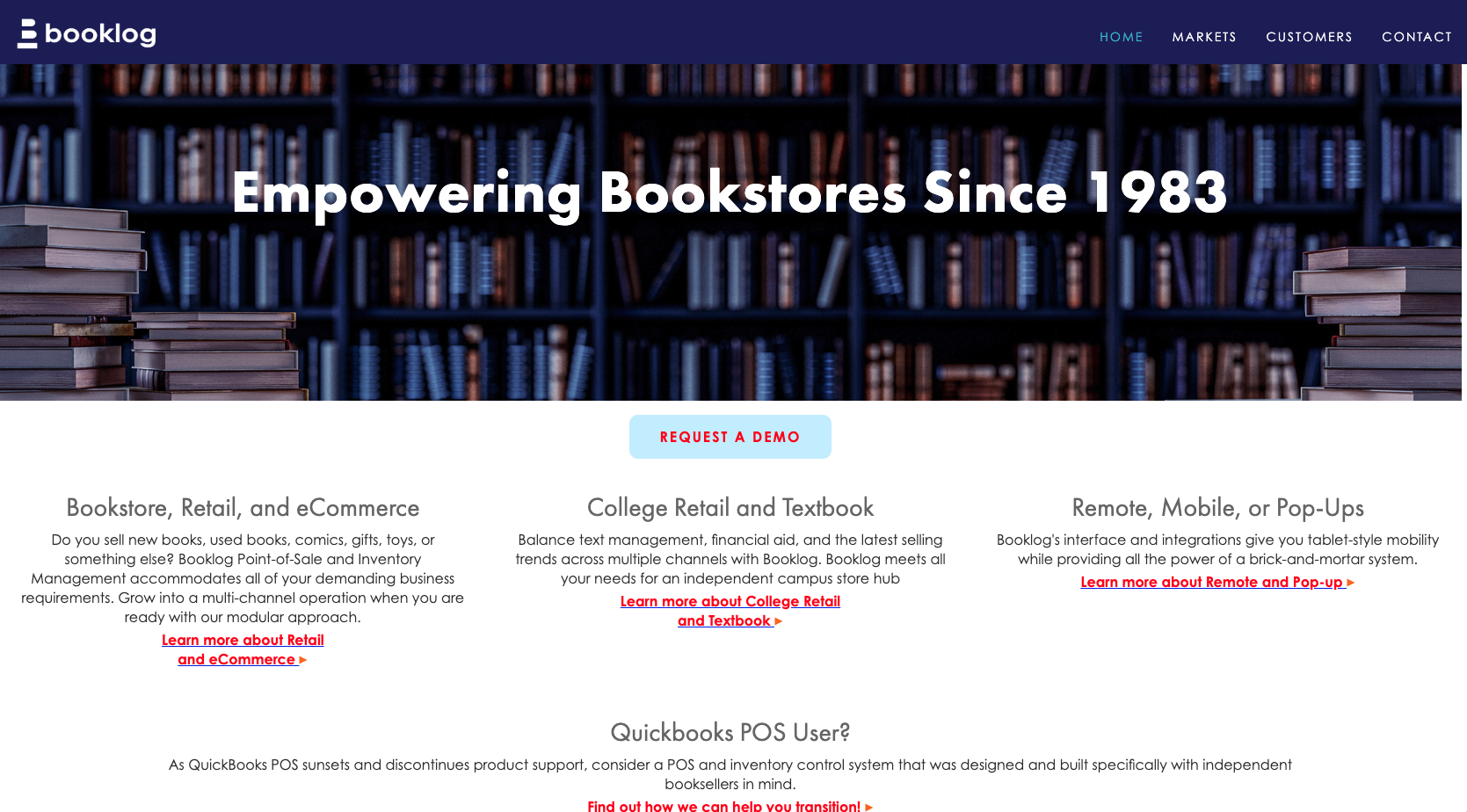Booklog Landing Page