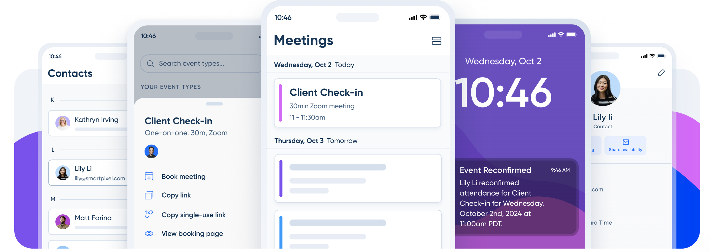 Calendly user interface