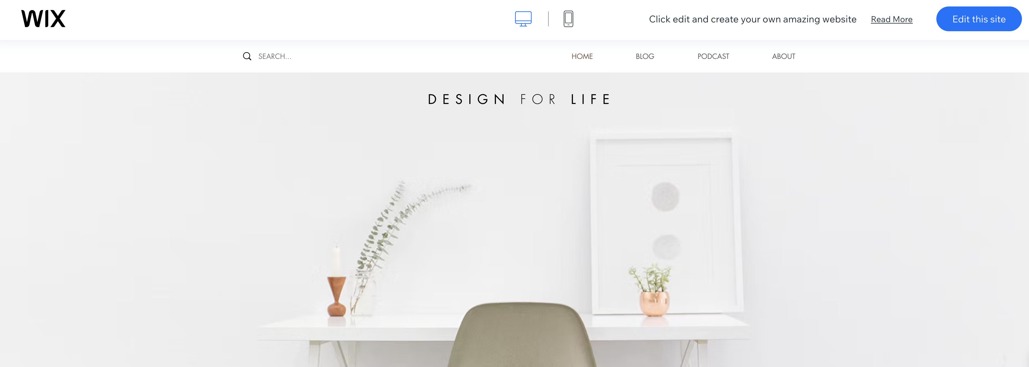 Wix landing page