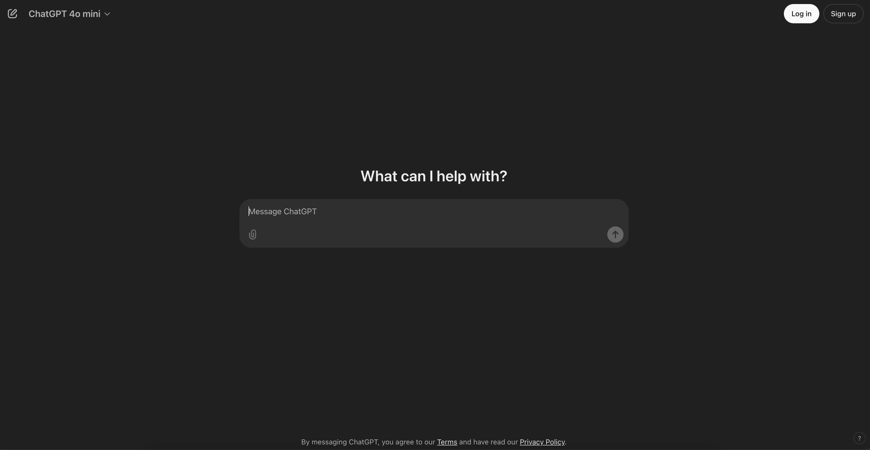Interfaccia ChatGPT