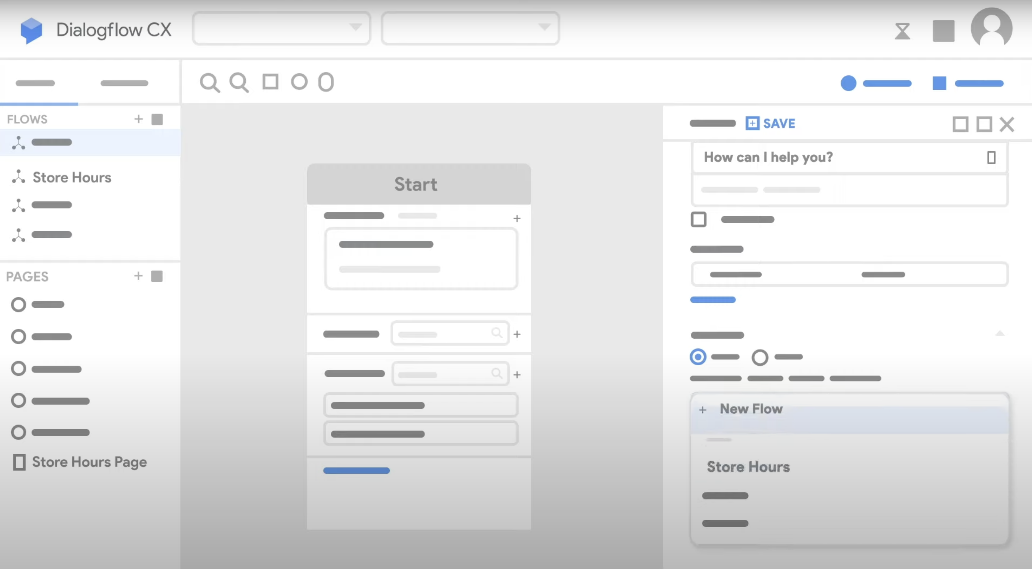 Interfaccia DialogFlow
