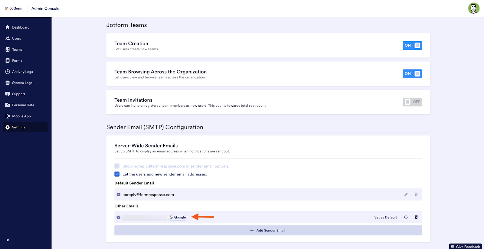 Displaying the Google logo used to identify custom senders utilizing OAuth 2