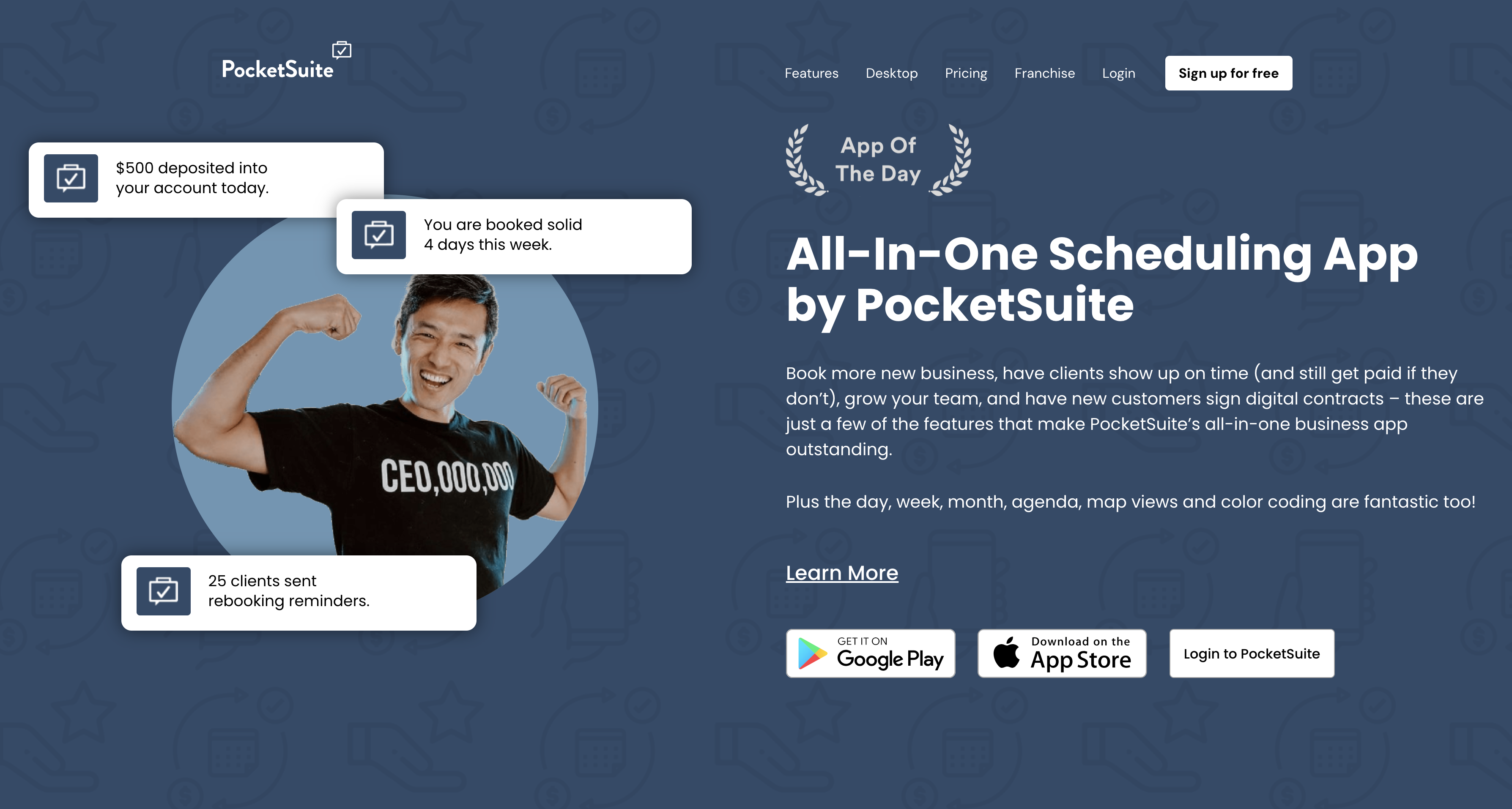 PocketSuite Landing Page