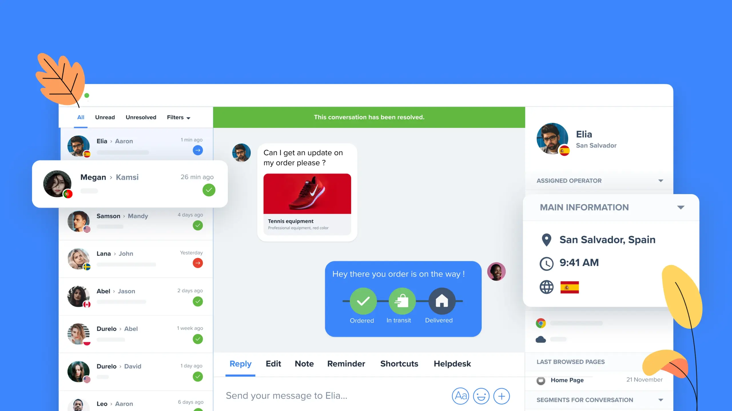 User Interface of Crisp