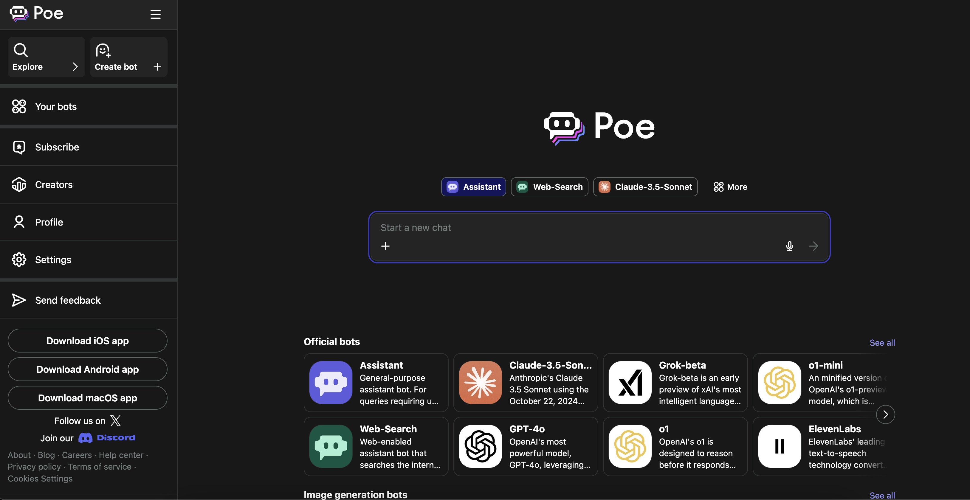 Interfaccia Poe