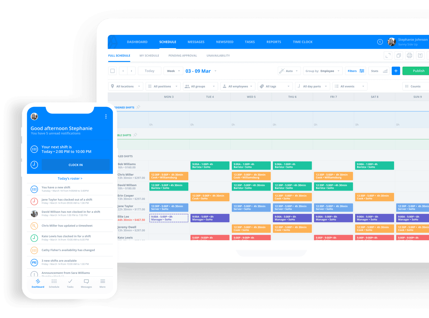 Sling user interface