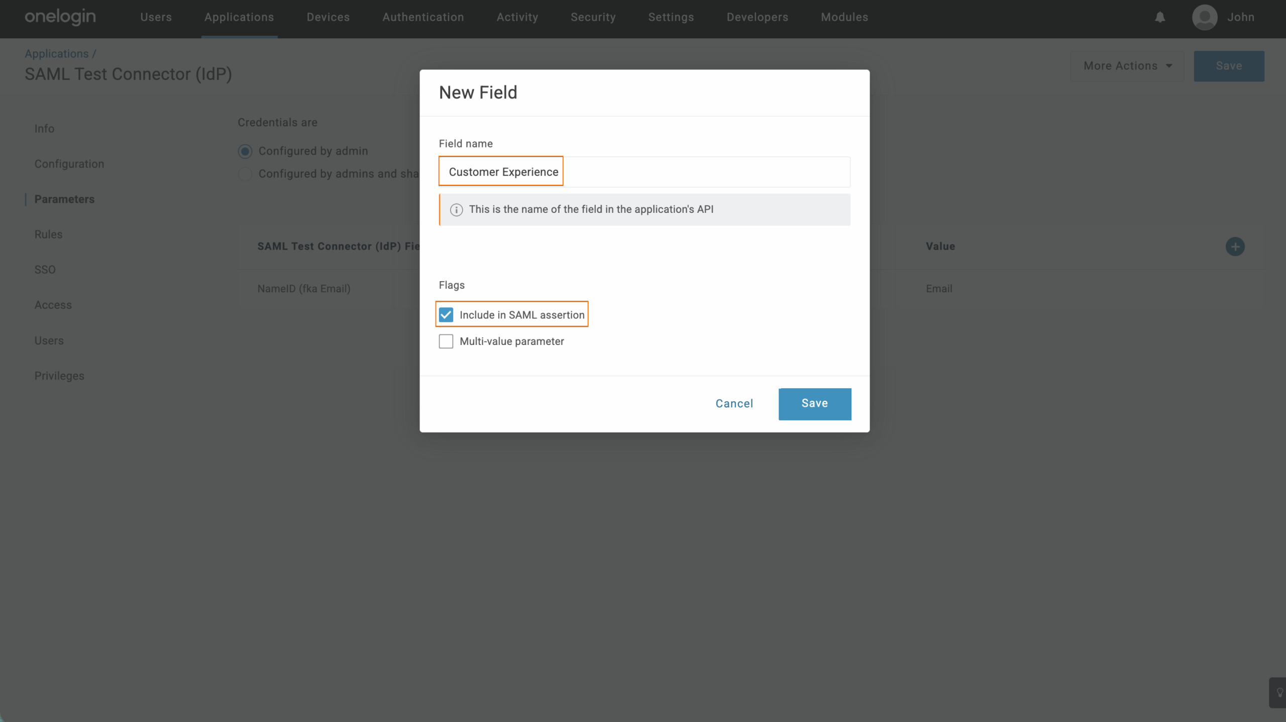 How to Configure SAML Attributes for OneLogin SSO Prefill Image-6
