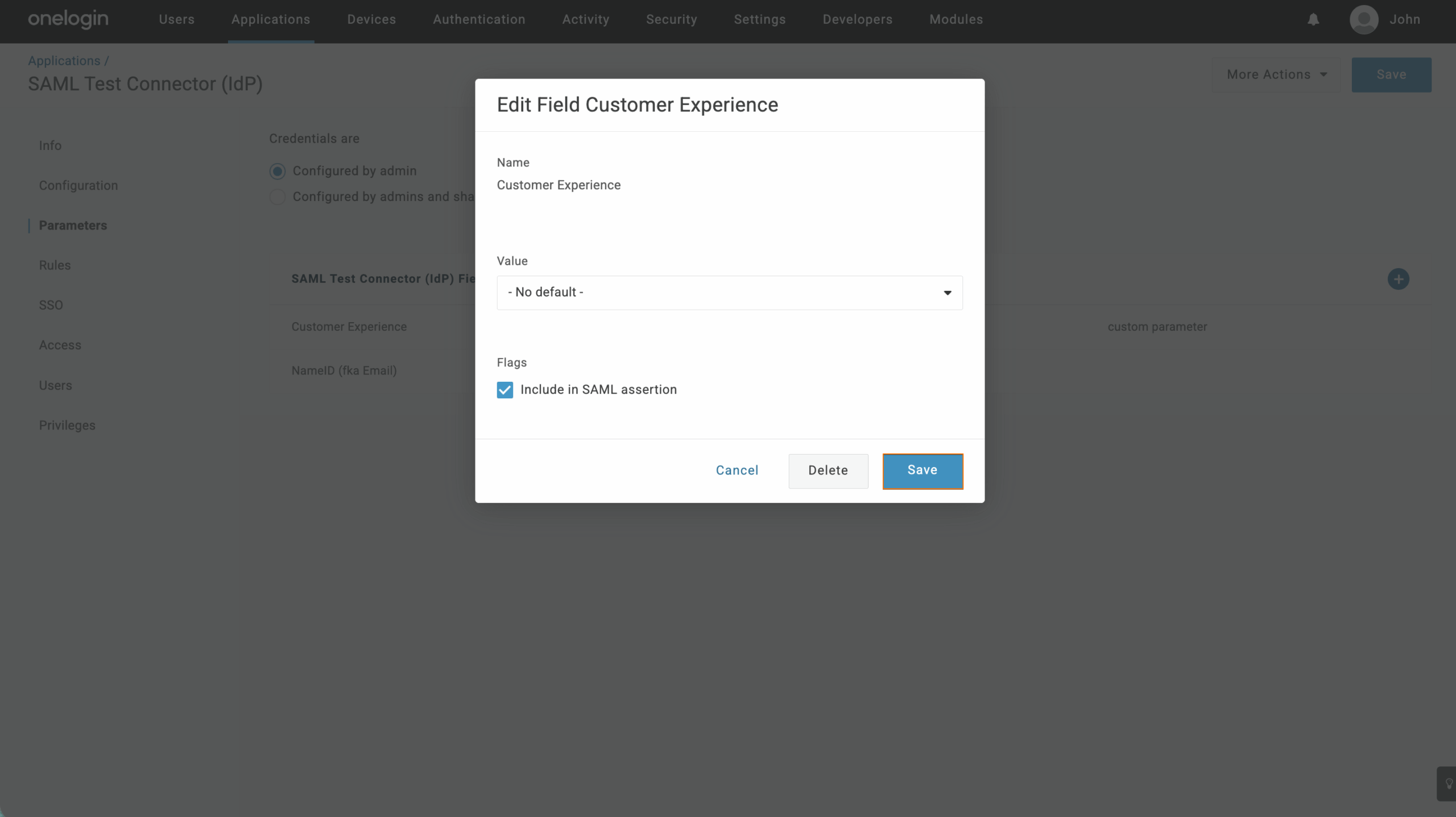 How to Configure SAML Attributes for OneLogin SSO Prefill Image-8