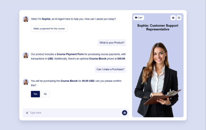 Sample Conversation Result of AI Agent in Jotform