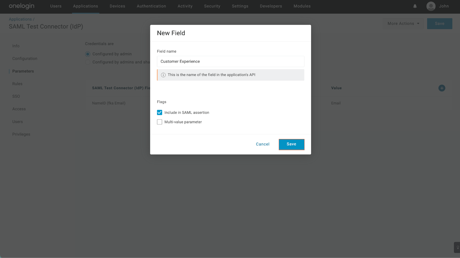 How to Configure SAML Attributes for OneLogin SSO Prefill Image-7