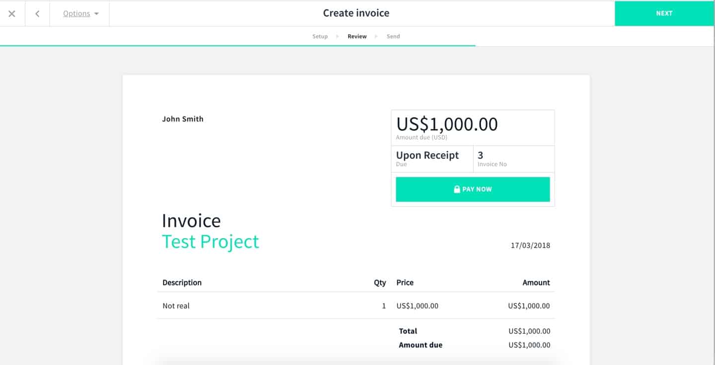 Interfaz de usuario de Fiverr Workspace