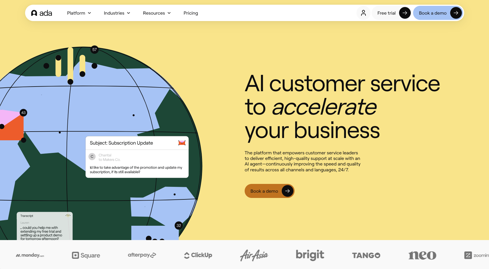 Ada Landing Page