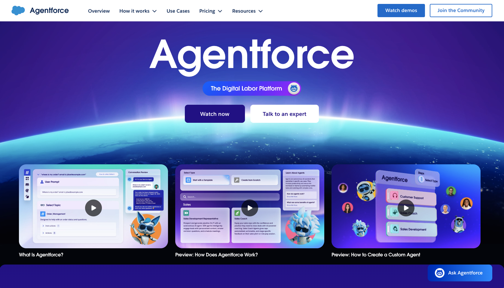 Agentforce Landing Page