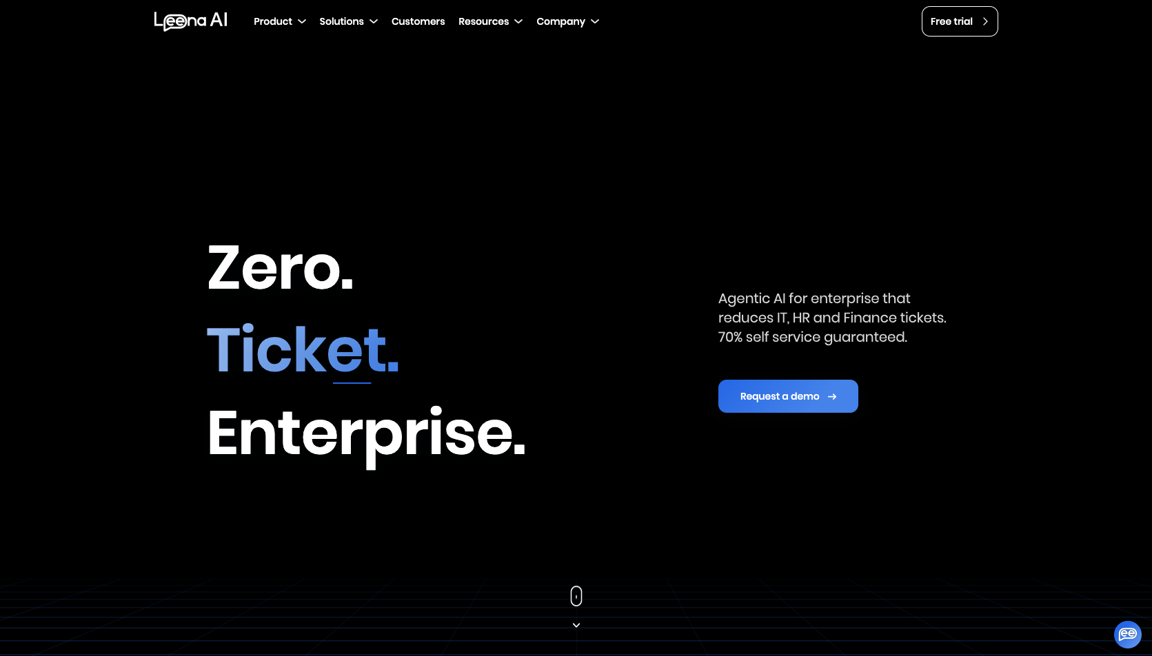 Leena AI Landing Page