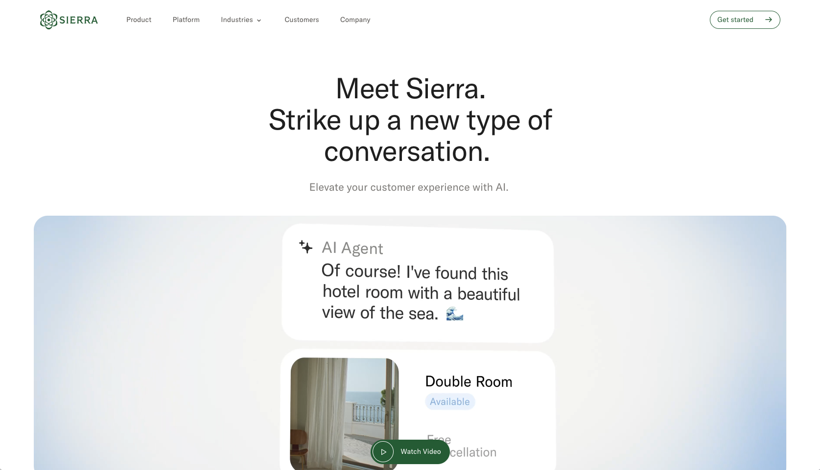 Sierra Landing Page
