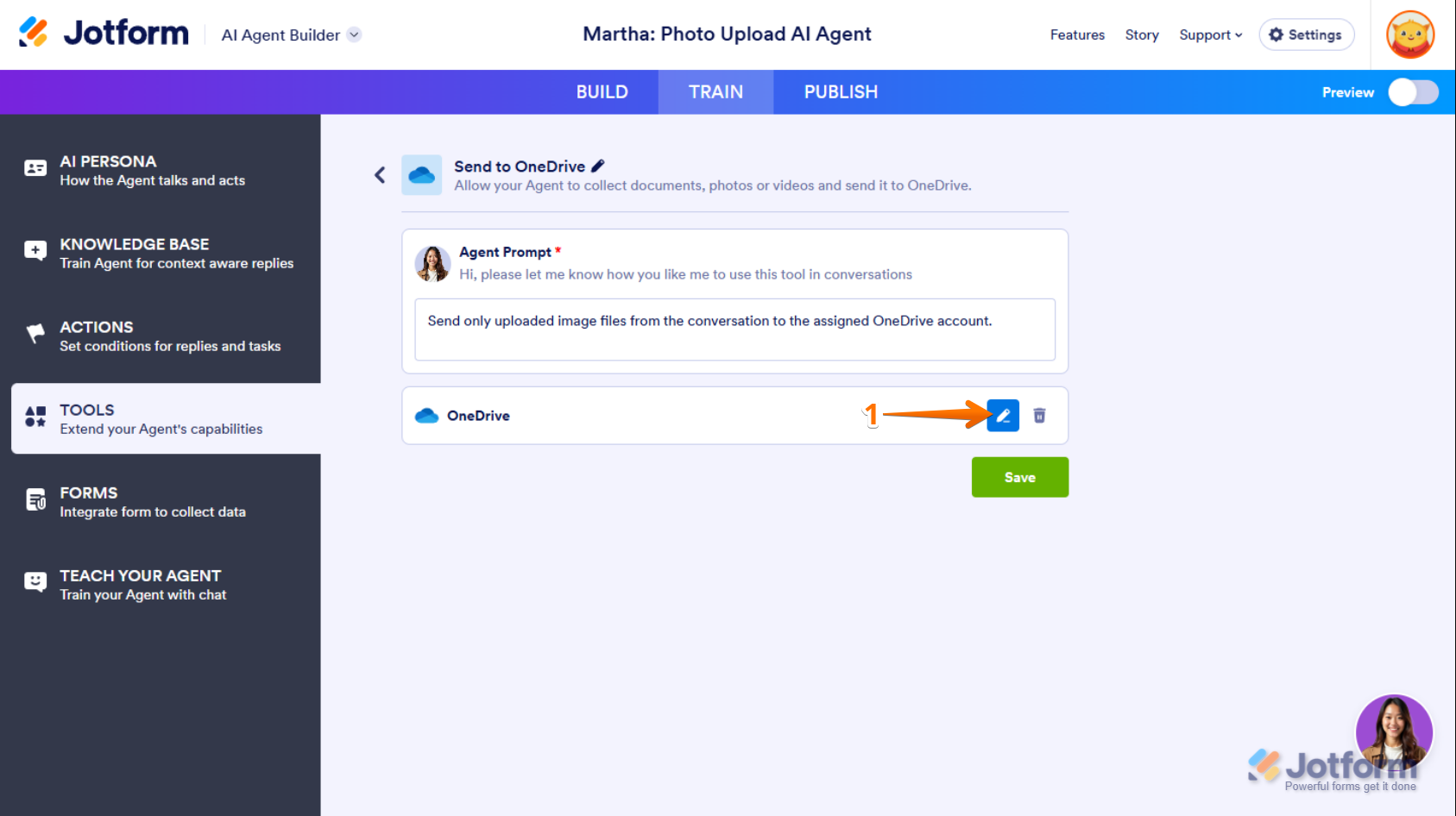 How to Integrate Jotform AI Agents with OneDrive Image-20