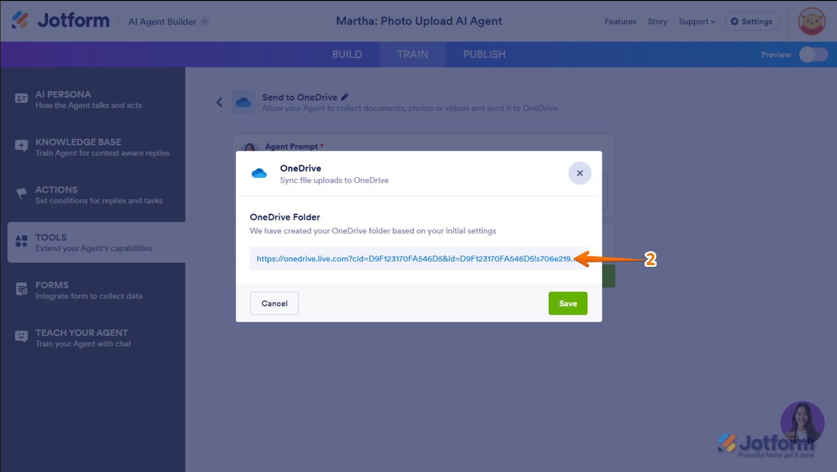 How to Integrate Jotform AI Agents with OneDrive Image-21