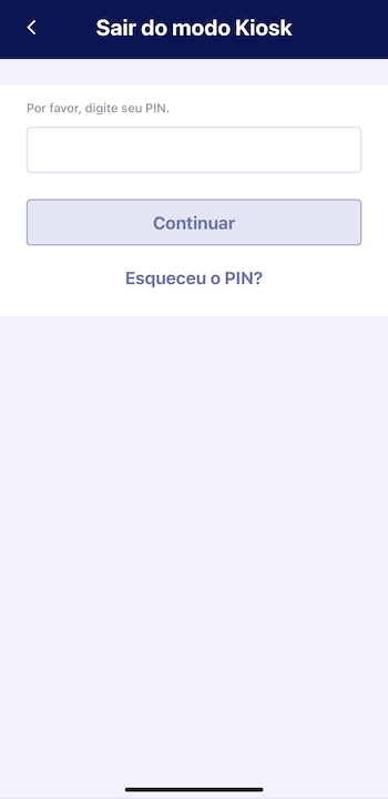 Bloqueio do Kiosk no Modo Kiosk - 2