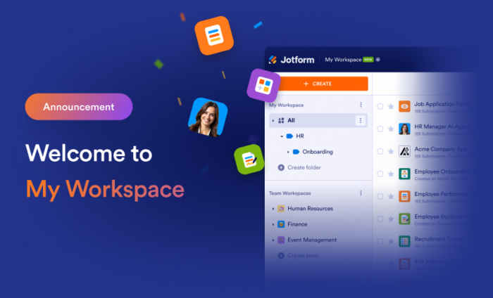 Welcome to My Workspace: Your enhanced and intelligent Jotform Enterprise experience