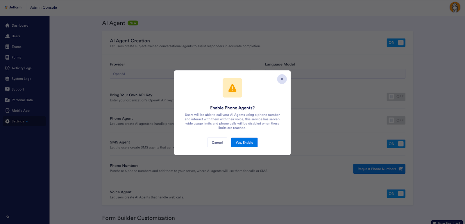 Request Phone number button