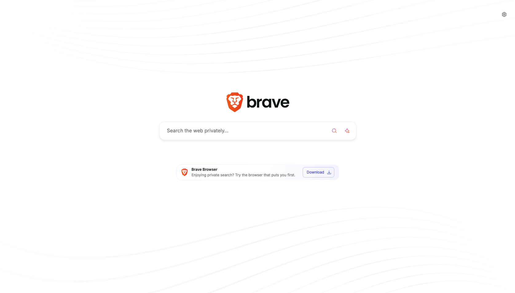 Brave Search Chat Page