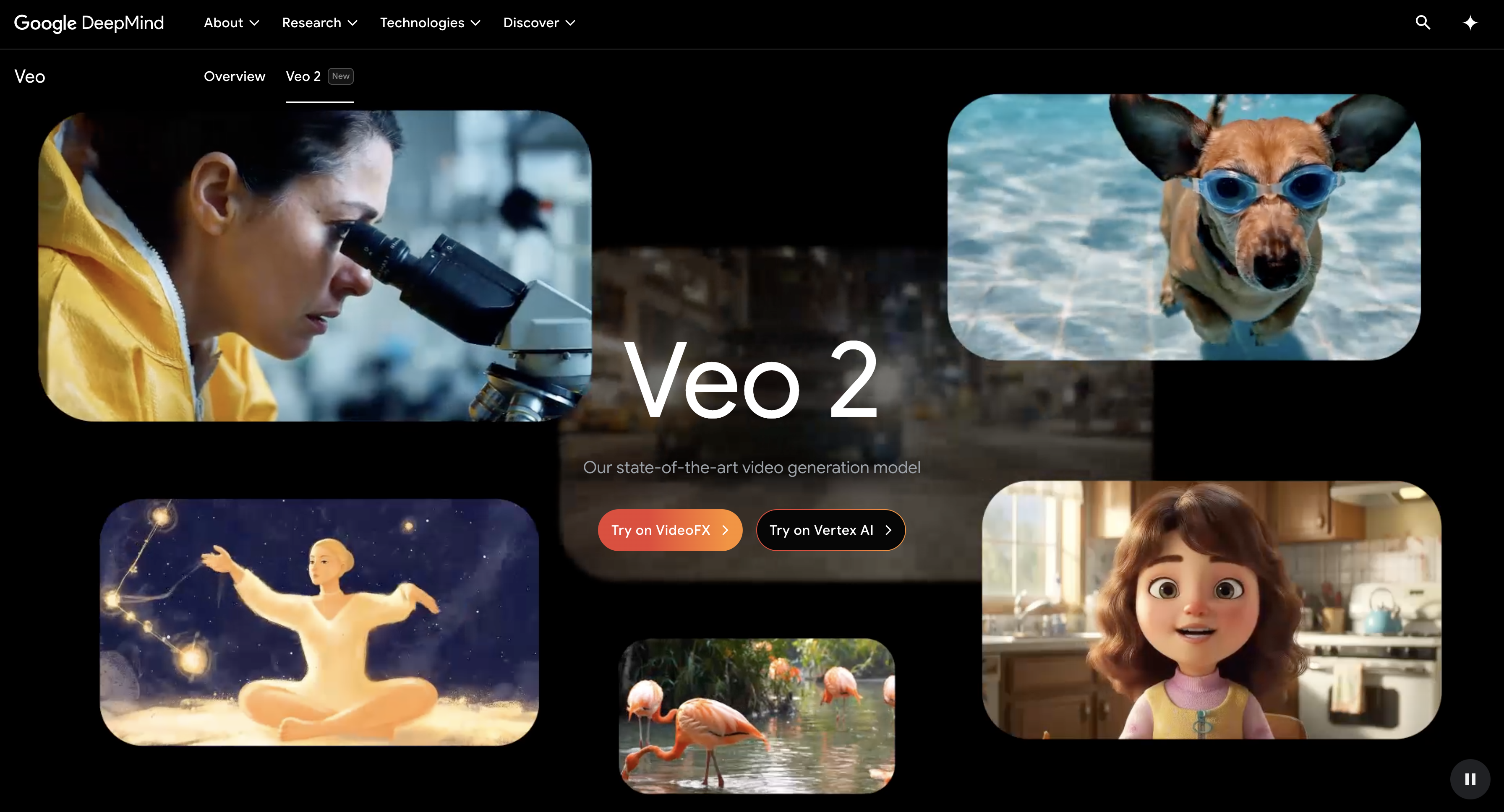 Veo 2 Landing Page
