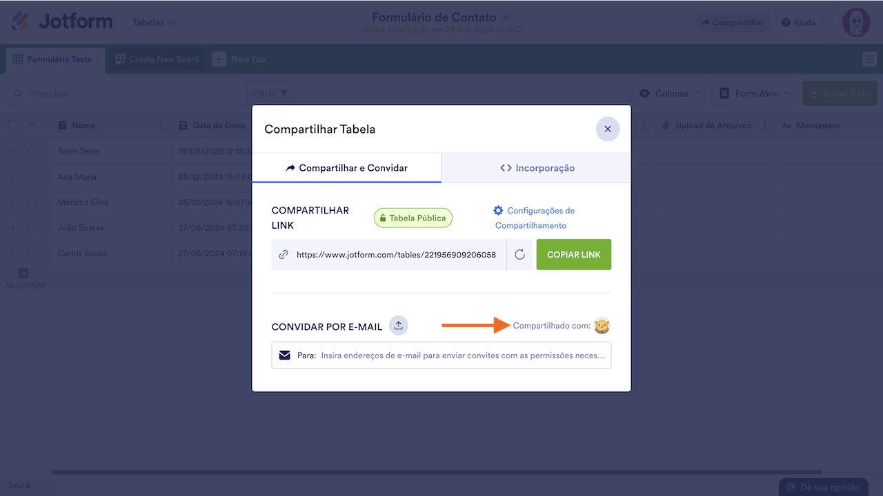 Alterando permissão do usuário 1