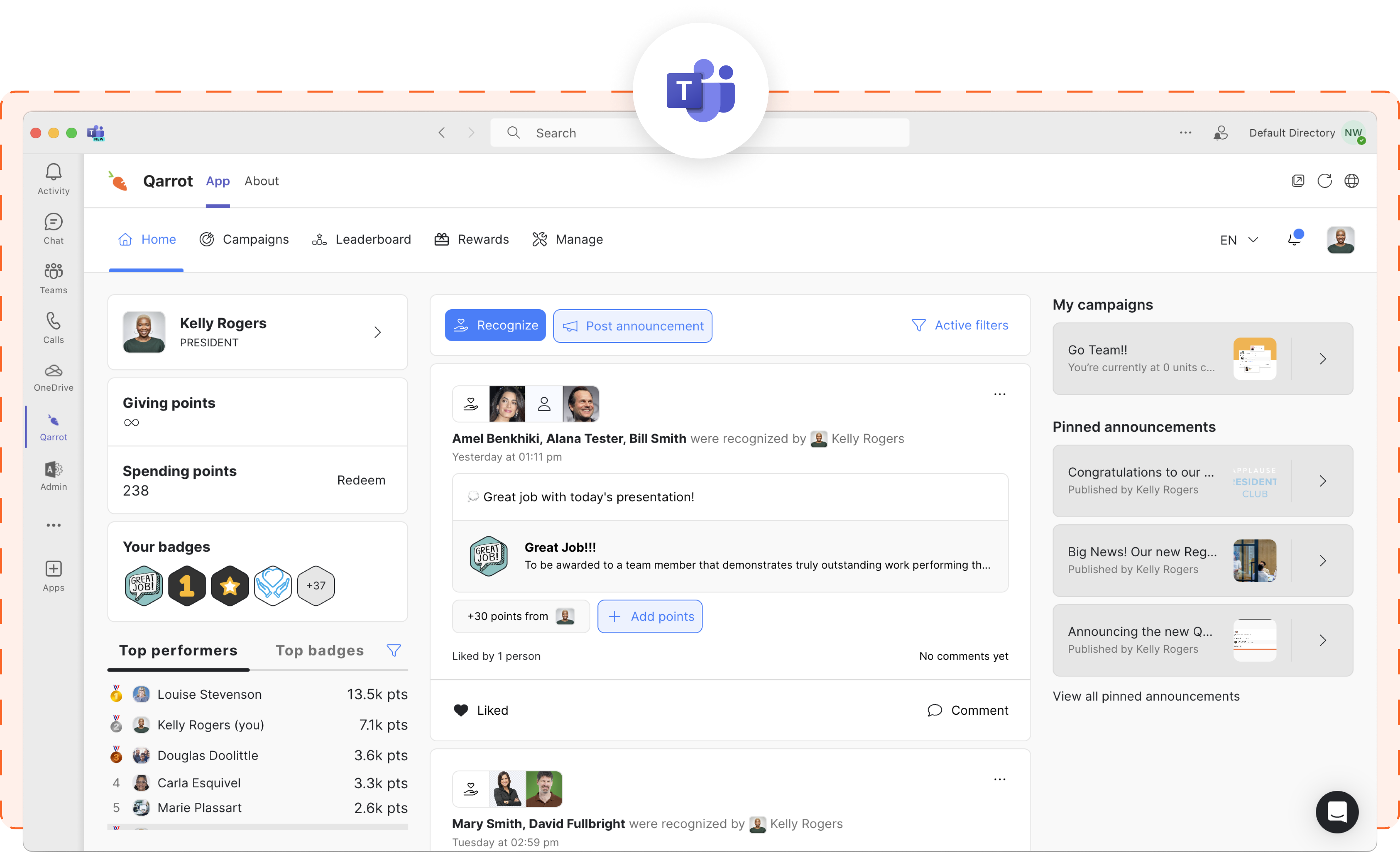 Qarrot app page