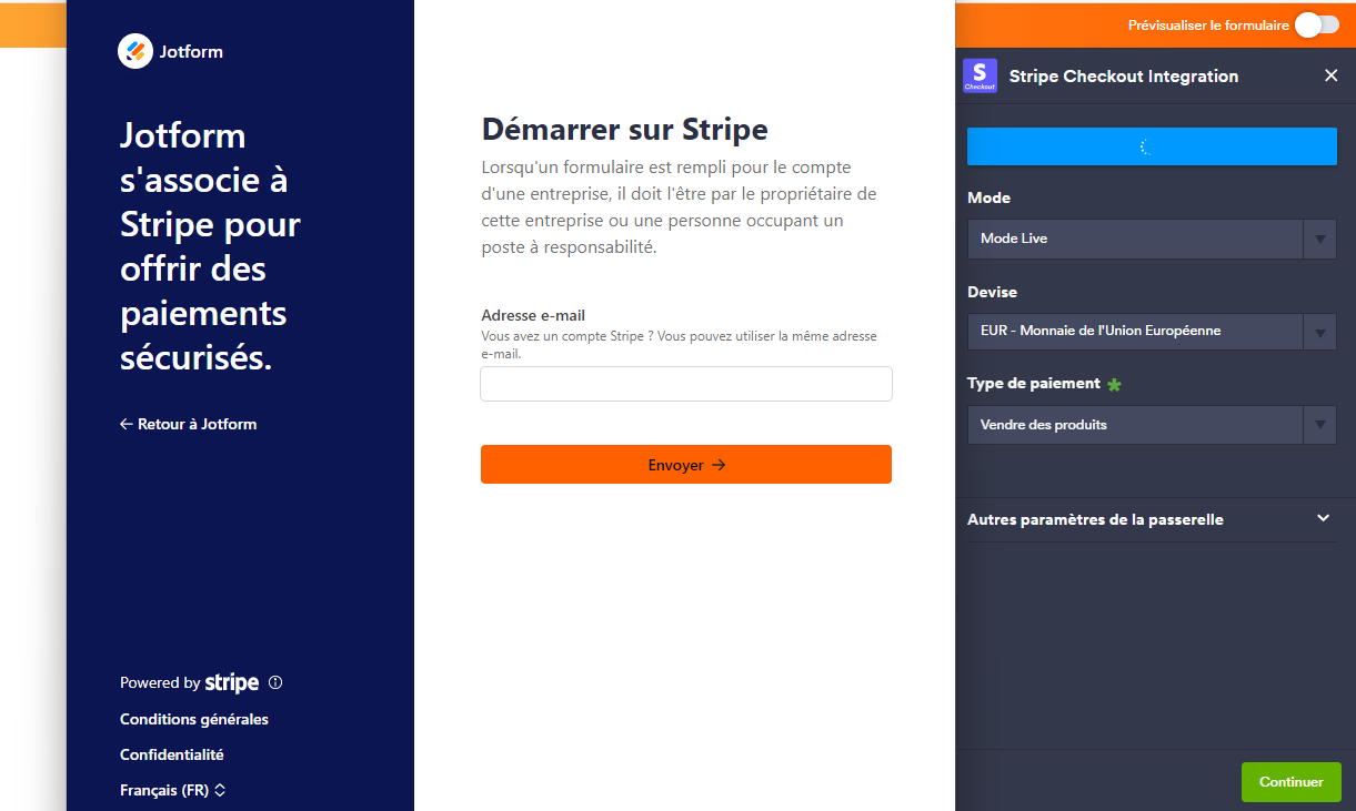 Vérification du login pour l'intégration de Stripe Checkout