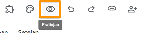 Tombol pratinjau di Google Forms