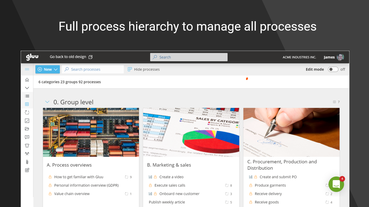 User Interface of Gluu