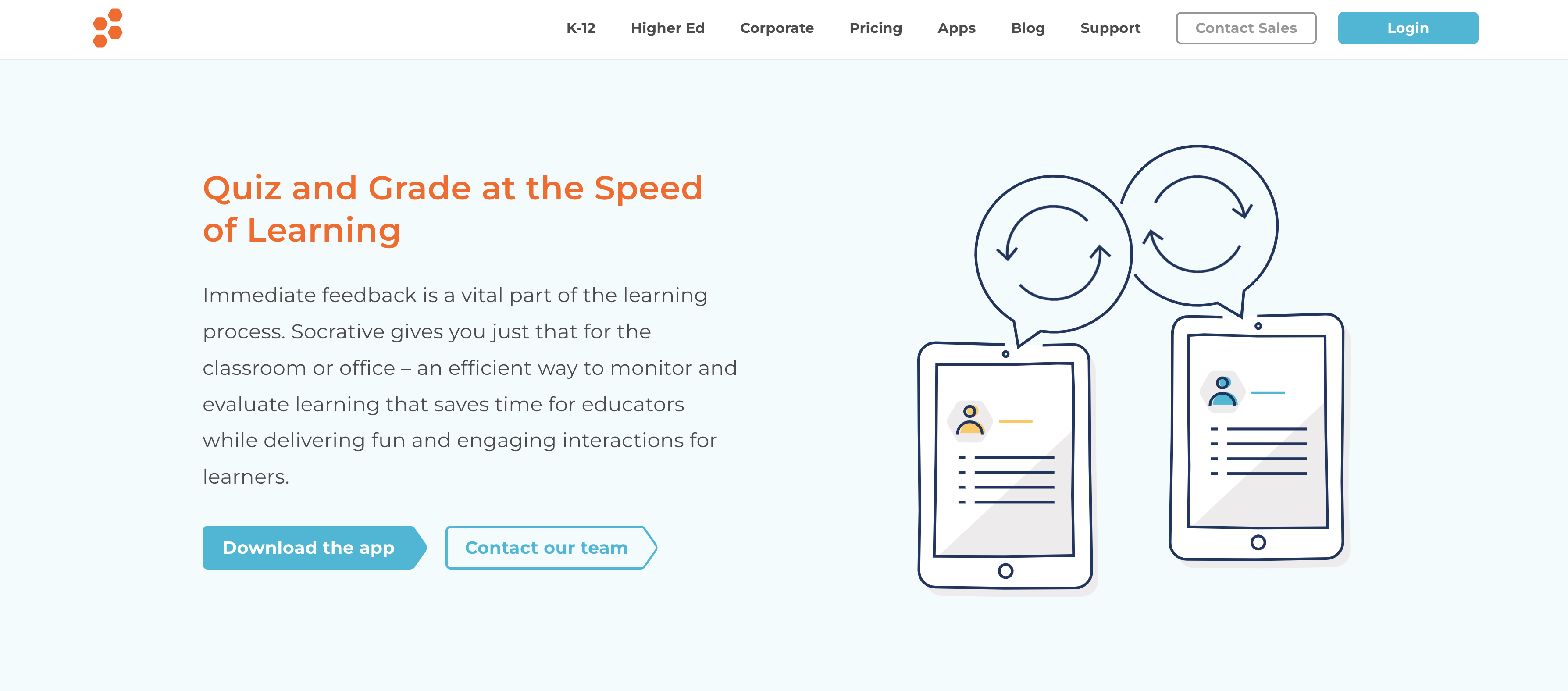 Socrative Landing Page