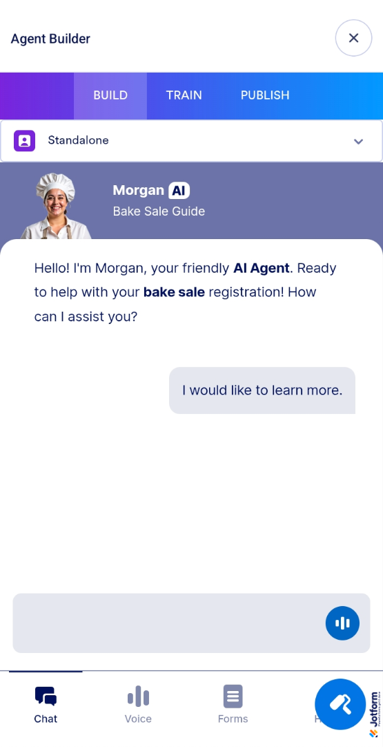 How to Create an AI Agent from an Existing Form with the Jotform AI Agent Mobile App Image-2