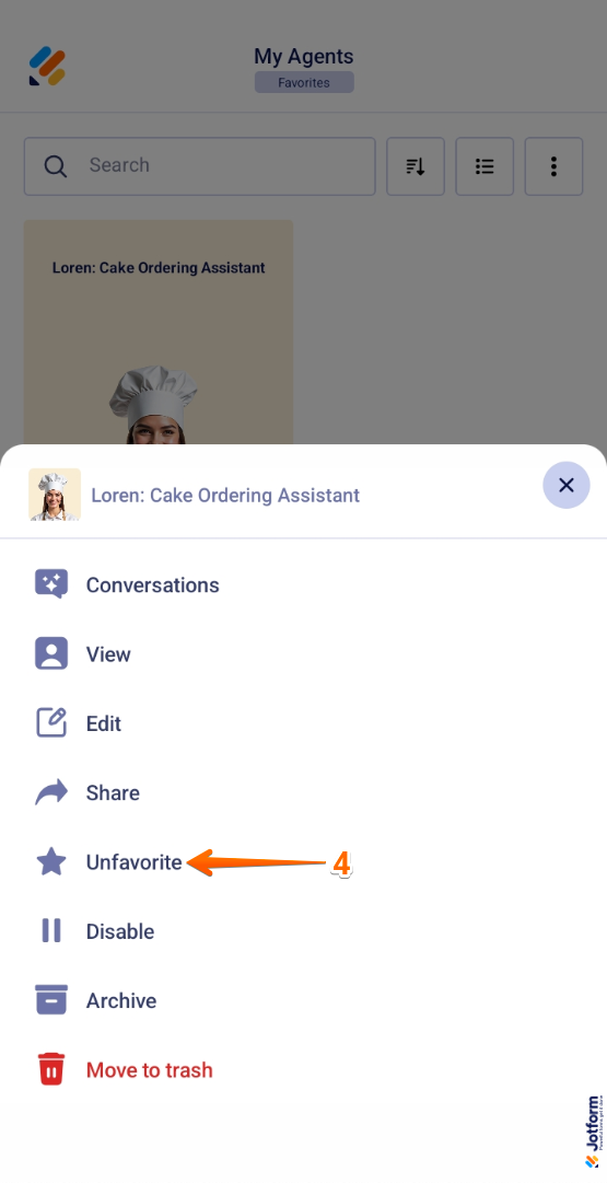 How to Manage AI Agents in Jotform AI Agent Mobile App Image-12