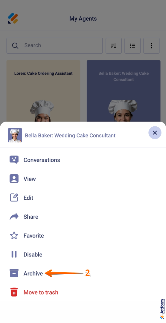 How to Manage AI Agents in Jotform AI Agent Mobile App Image-2