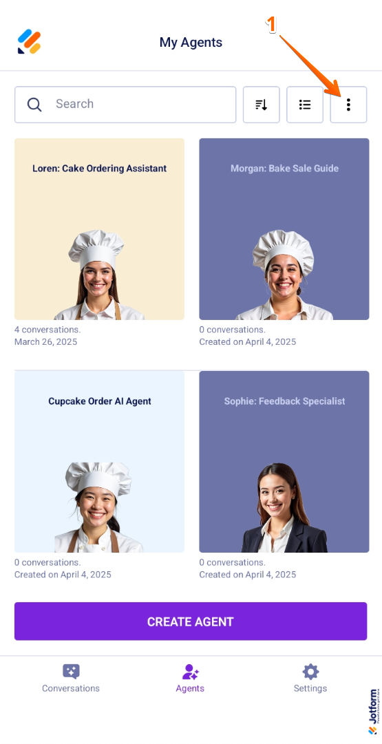 How to Manage AI Agents in Jotform AI Agent Mobile App Image-9