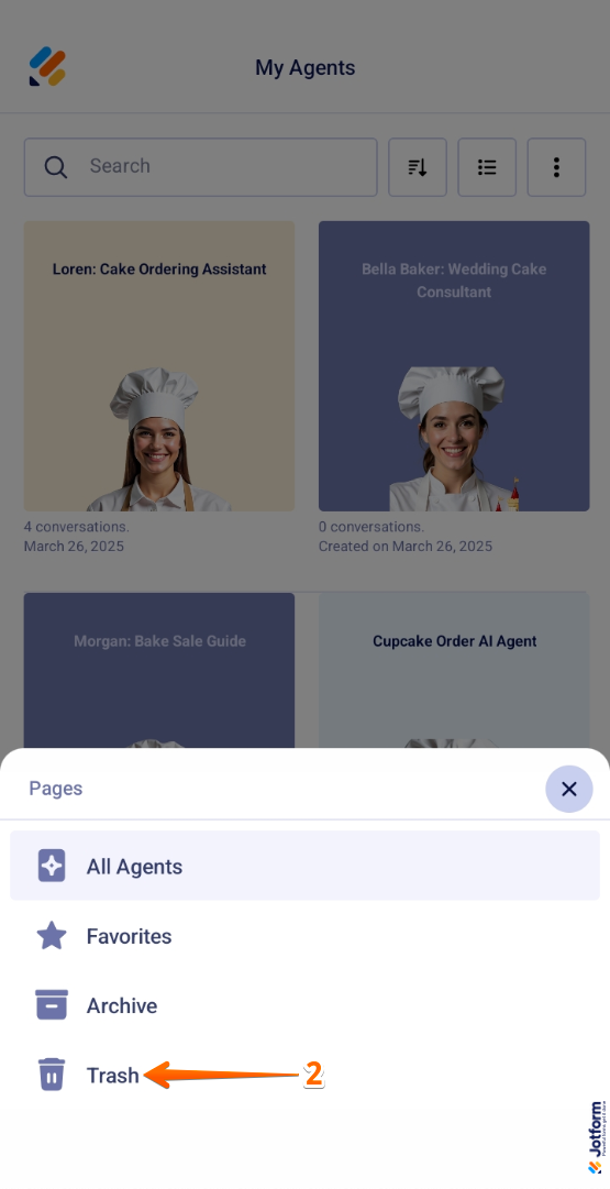How to Manage AI Agents in Jotform AI Agent Mobile App Image-17