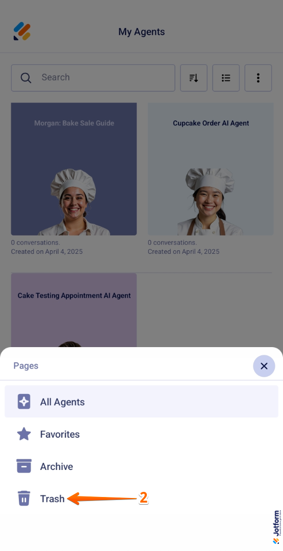 How to Manage AI Agents in Jotform AI Agent Mobile App Image-21