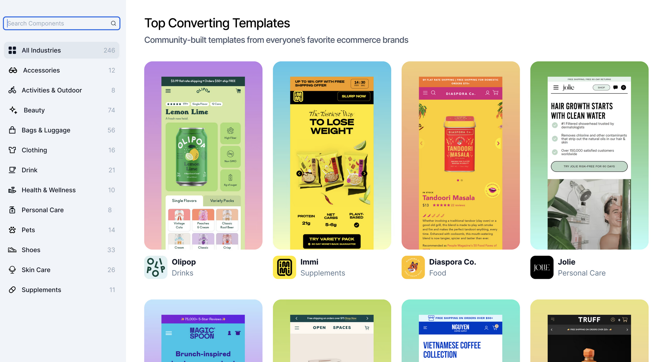 Replo converting templates