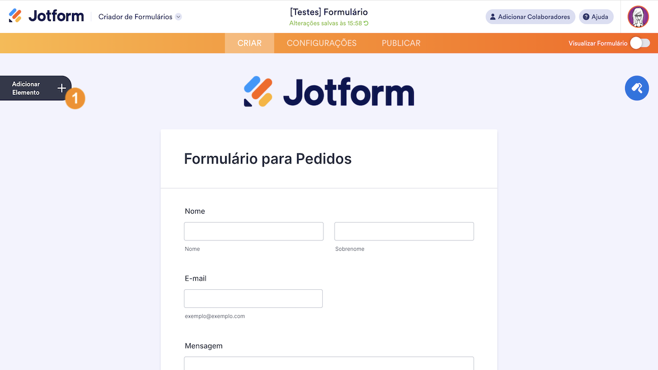 Adicionar elemento