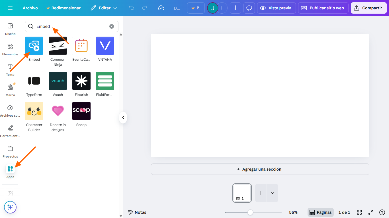 Cómo añadir un formulario de Google a un sitio web de Canva Image-6