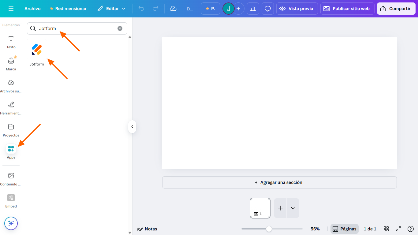 Cómo añadir un formulario de Google a un sitio web de Canva Image-9