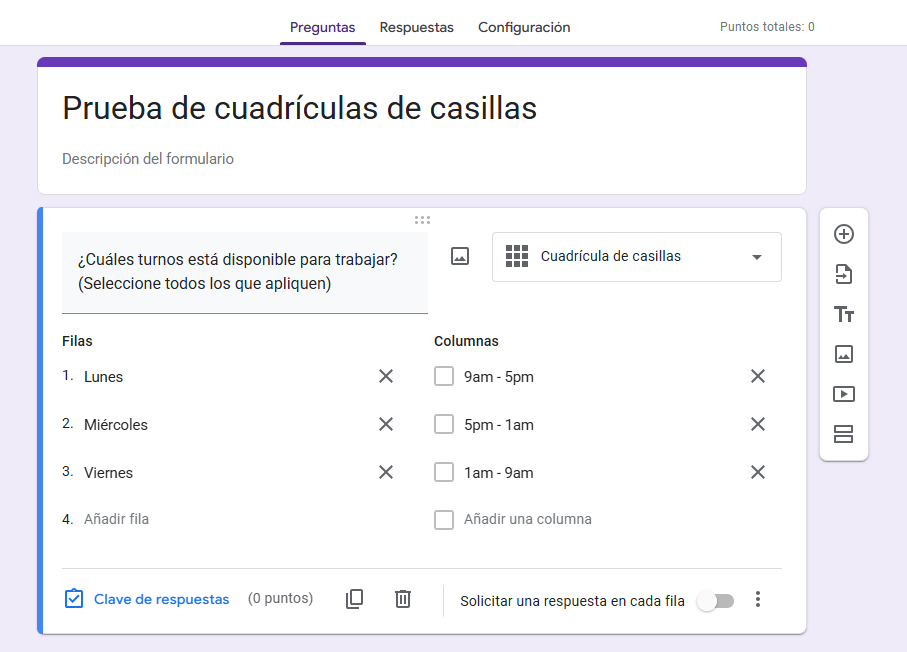 Cómo crear una cuadrícula de casillas en Google Forms Image-3