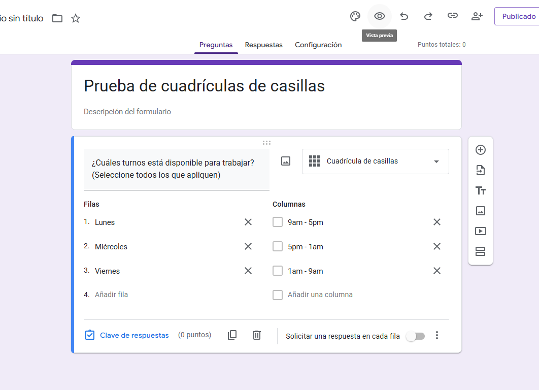Cómo crear una cuadrícula de casillas en Google Forms Image-4