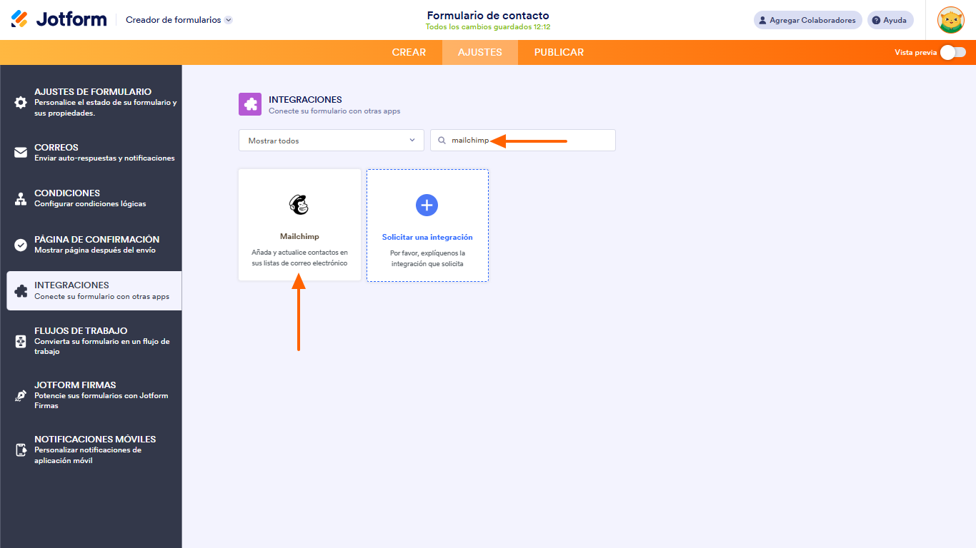 8 pasos para conectar Google Forms con Mailchimp Image-9