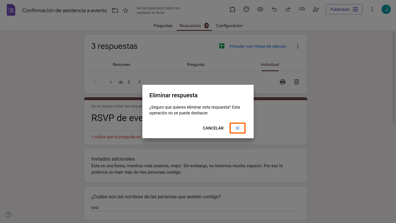 Cómo eliminar respuestas en Google Forms Image-7