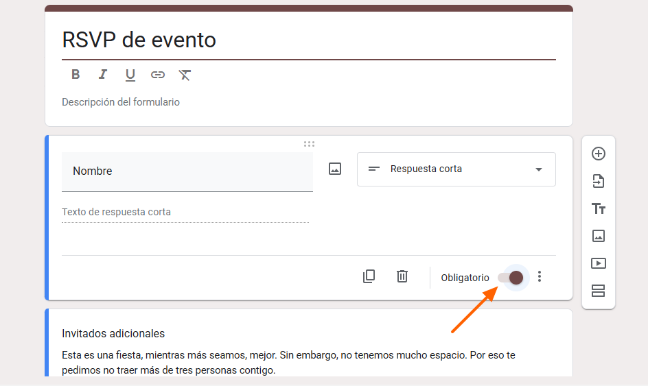 Cómo crear un formulario de RSVP en Google Image-3